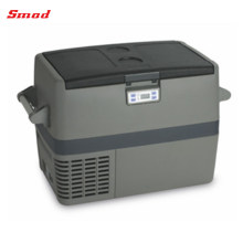 Smad 12V 24V Outdoor Small Portable Car Refrigerator with Freezer